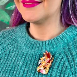 Cheap The Liberated Lion Brooch Brooches