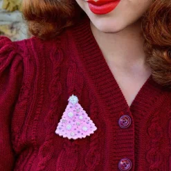 Cheap The Night Before Pink-Mas Brooch Brooches