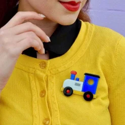New The Nostalgia Express Train Brooch Brooches