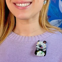 Shop The Patient Panda Brooch Brooches
