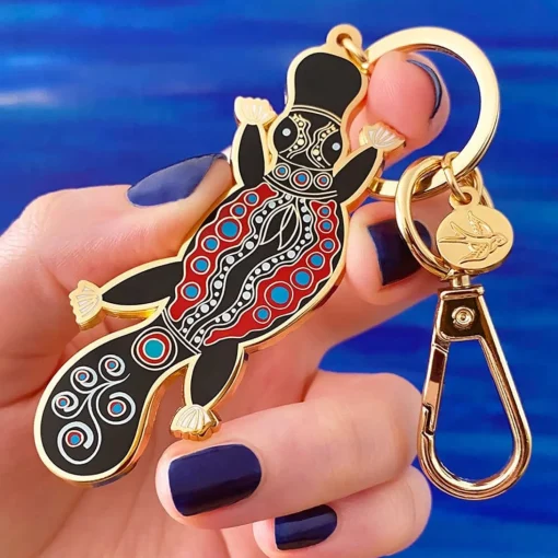 Flash Sale The Platypus 'Gugula' Key Ring Enamel Key Rings