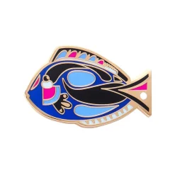 Clearance The Sartorial Surgeon Fish Enamel Pin Enamel Pins