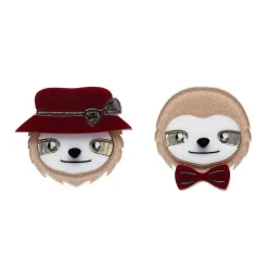 Flash Sale The Slothertons Double Brooch Brooches