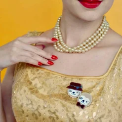 Flash Sale The Slothertons Double Brooch Brooches