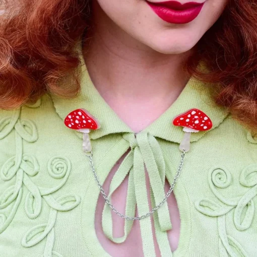 Cheap The Spore The Merrier Cardigan Clips Brooches