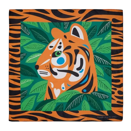 Cheap The Tranquil Tiger Square Scarf Scarves