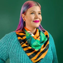 Cheap The Tranquil Tiger Square Scarf Scarves