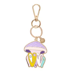 Store The Whimsical White Spotted Jellyfish Enamel Key Ring Enamel Key Rings