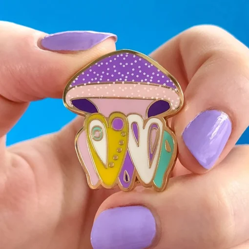 Shop The Whimsical White Spotted Jellyfish Enamel Pin Enamel Pins