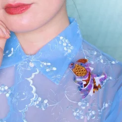 Store Thin Gold Wings Brooch Brooches