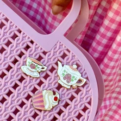Shop Time For Tea Enamel Pin Set Enamel Pins