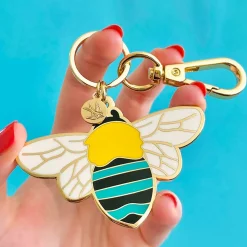 Outlet To Bee Or Not To Bee Key Ring Enamel Key Rings