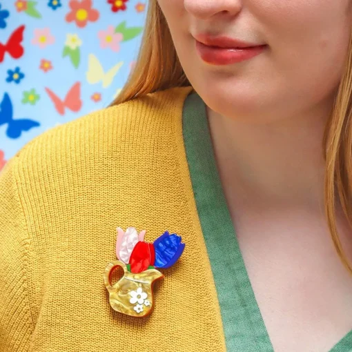 Outlet Trio Of Tulips Brooch Brooches
