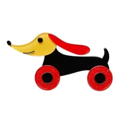 Cheap Trundling Tail-Wagger Brooch Brooches