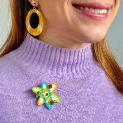 Fashion Up And Atom Mini Brooch Brooches