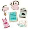 Fashion Vintage Kitchen Enamel Pin Pack - 6 Piece Enamel Pins