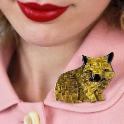 Clearance Wary Warri Wombat Brooch Brooches