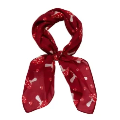 Online Well Spotted Head Scarf Red Scarves