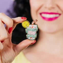 Fashion When Life Gives U Lemons Enamel Pin Enamel Pins