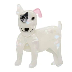 Fashion Willie The White Dog Brooch Brooches