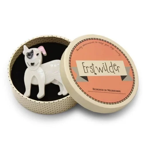 Fashion Willie The White Dog Brooch Brooches