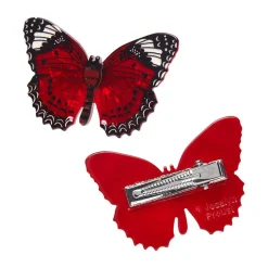 Best Sale Wings Laced In Red Hair Clips Set - 2 Piece Hair Clips & Claws