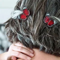 Best Sale Wings Laced In Red Hair Clips Set - 2 Piece Hair Clips & Claws