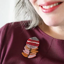 Clearance Wonderous Waratah Brooch Brooches