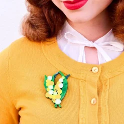 Shop Woven Wattle Brooch Brooches