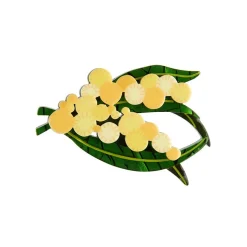 Discount Woven Wattle Mini Brooch Brooches