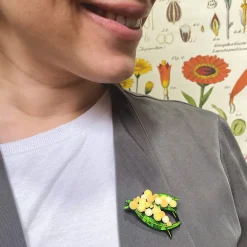 Discount Woven Wattle Mini Brooch Brooches