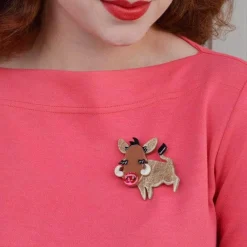 Cheap Young Warthog Brooch Brooches
