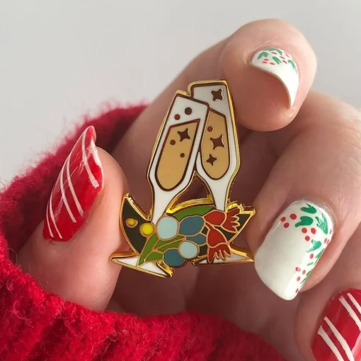 Best Yuletide Sparkles Enamel Pin Enamel Pins