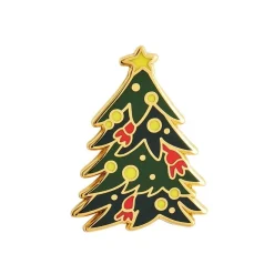 Cheap Yuletide Timber Enamel Pin Enamel Pins