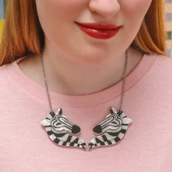 Best Sale Zelda The Zany Zebra Necklace Necklaces