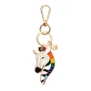 Outlet Zelda The Zestful Zebra Enamel Key Ring Enamel Key Rings