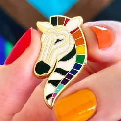 Fashion Zelda The Zestful Zebra Enamel Pin Enamel Pins