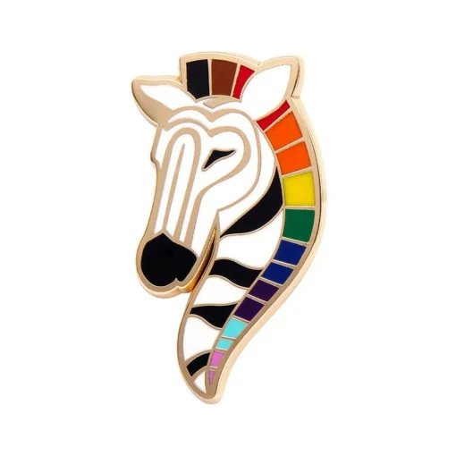 Fashion Zelda The Zestful Zebra Enamel Pin Enamel Pins